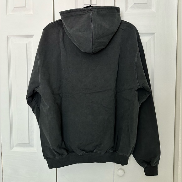 RUE PORTER- NWT- MENS HEAVY WEIGHT HOODIE BLACK VINTAGE VARIOUS SIZES - Picture 2 of 7